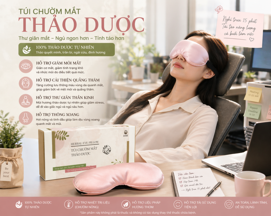 Túi chườm mắt thảo dược EASE