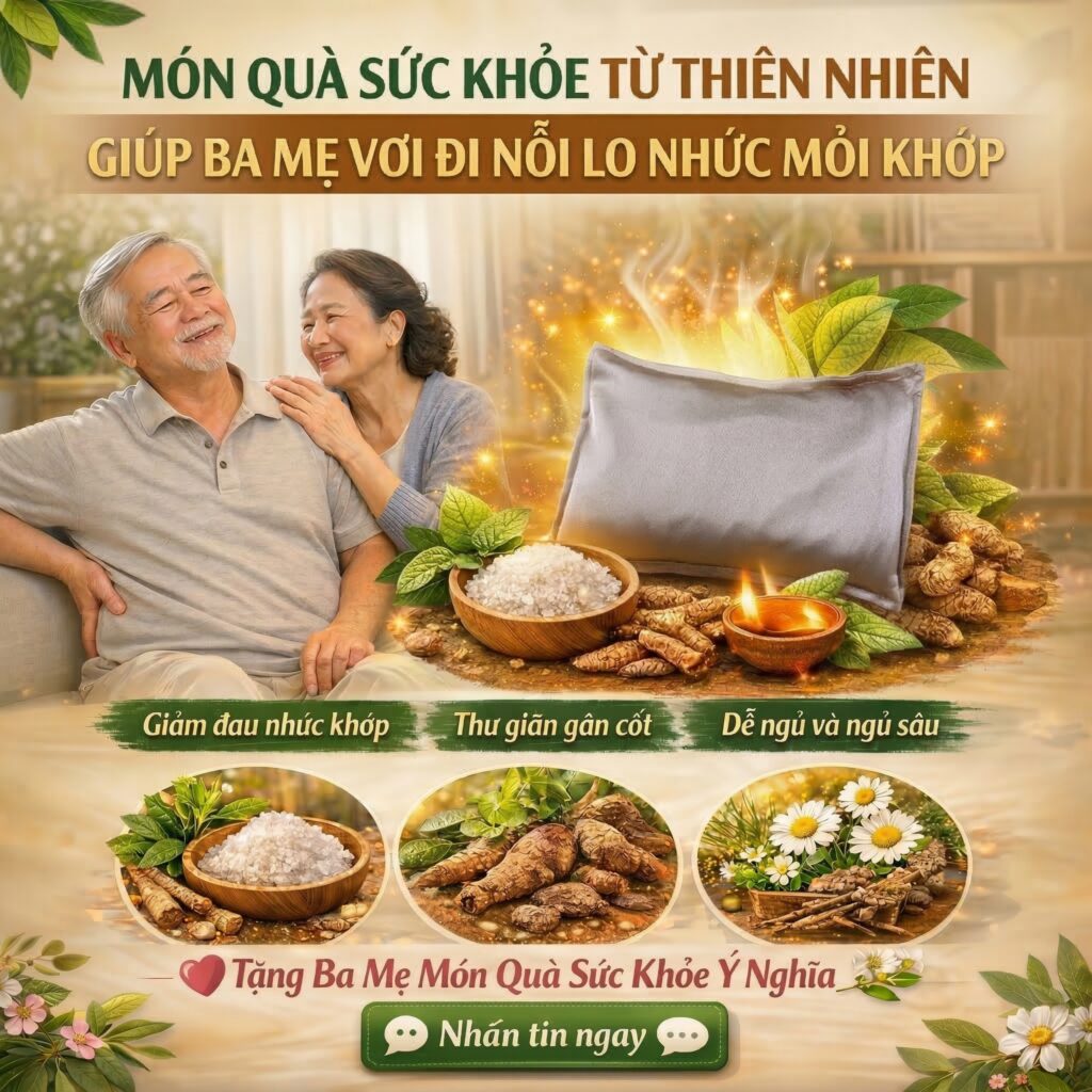 Gối Chườm Muối Biển Thảo Dược EASE