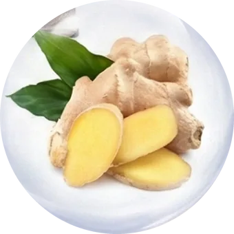 Gừng trong gối chườm muối biển thảo dược