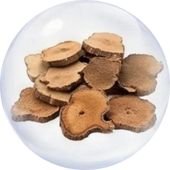 Thổ phục linh trong gối chườm muối biển thảo dược